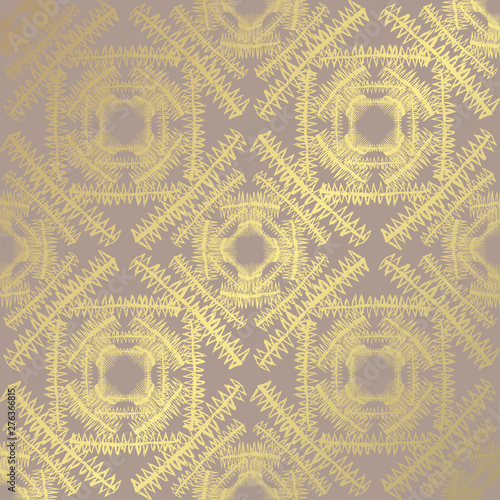 golden floral pattern