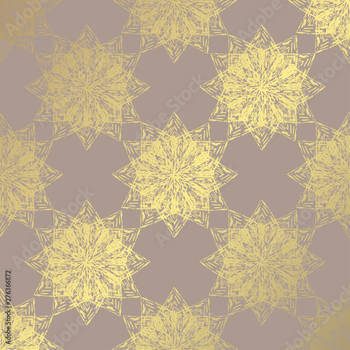 golden floral pattern