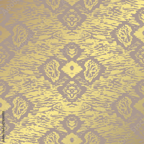 golden floral pattern