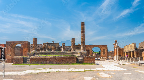 Ancient ruins of Pompei city (Scavi di Pompei), Naples, Italy