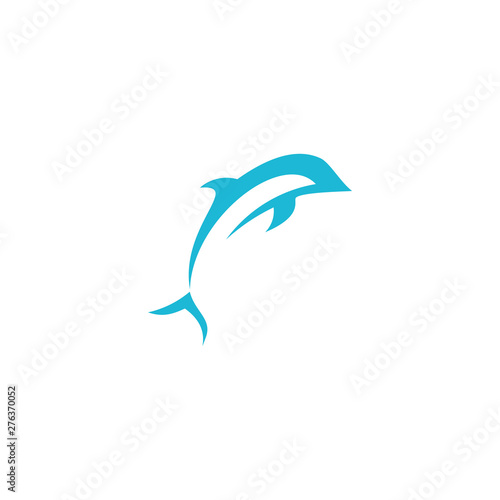 logo design concept of dolphins