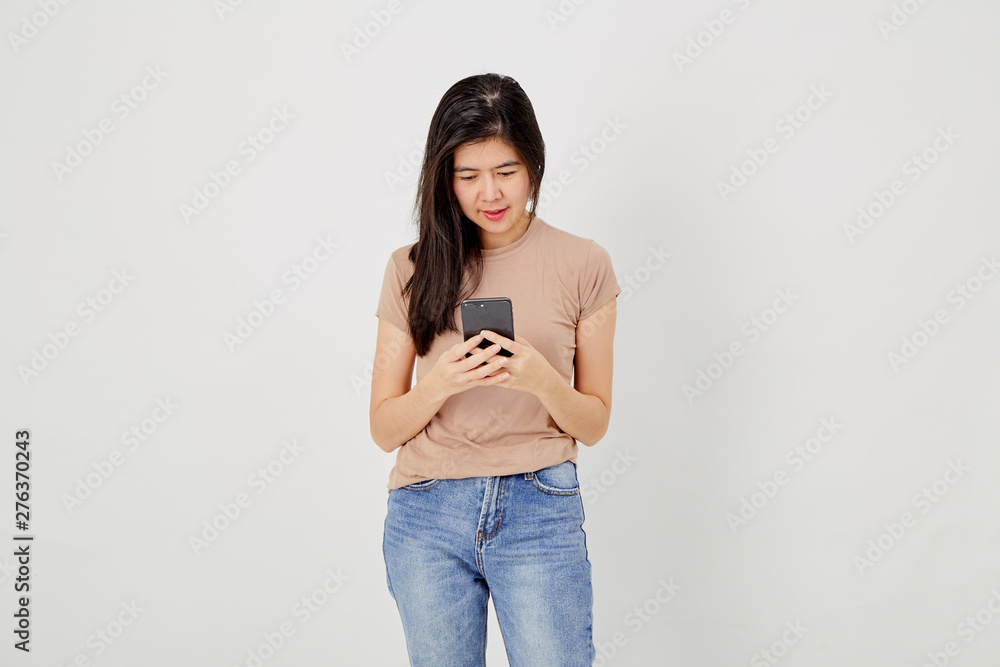 Young Woman Use Mobile Phone Young Woman Use Mobile Phone