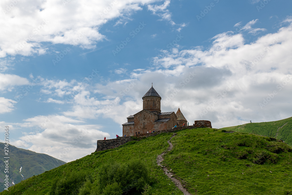 beautiful panoramas of the mountains against the sky and clouds