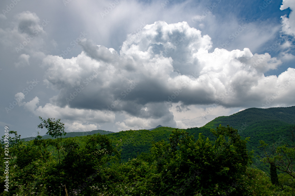 beautiful panoramas of the mountains against the sky and clouds beautiful panoramas of the mountains against the sky and clouds
