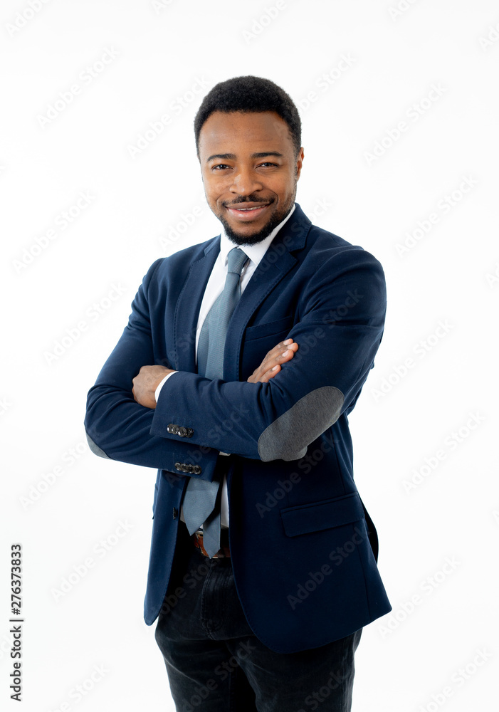 Attractive confident happy and successful CEO business man corporate executive isolated in white Attractive confident happy and successful CEO business man corporate executive isolated in white