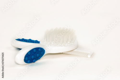 A set of children s combs. Isolate on white background