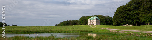 The Hermitage, a royal hunting lodge in Klampenborg of Denmark. Dyrehaven is a forest park north of Copenhagen