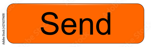 Send Button on white background - illustration