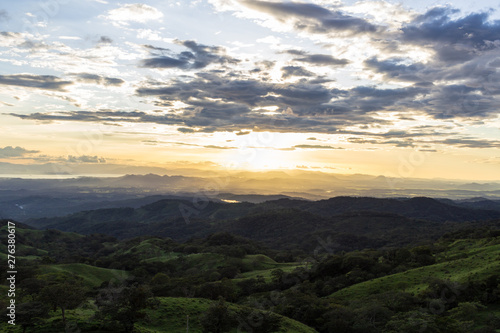 Sunset Mountain view ,Guanacaste, Costa Rica.