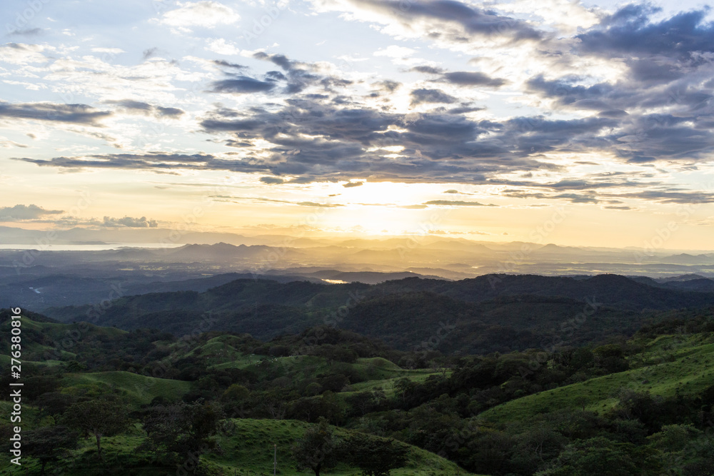 Sunset Mountain view ,Guanacaste, Costa Rica.