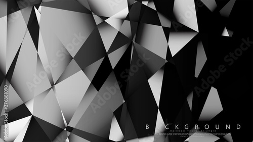 Abstract geometric background. dark triangle vector
