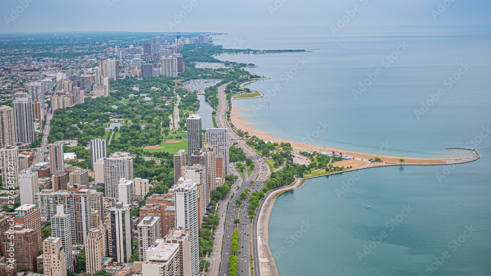 Lakeshore Drive and beaches in Chicago - travel photography