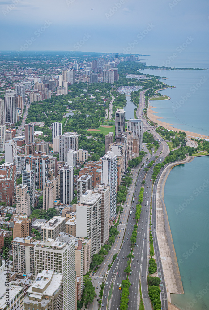 Lakeshore Drive and beaches in Chicago - travel photography