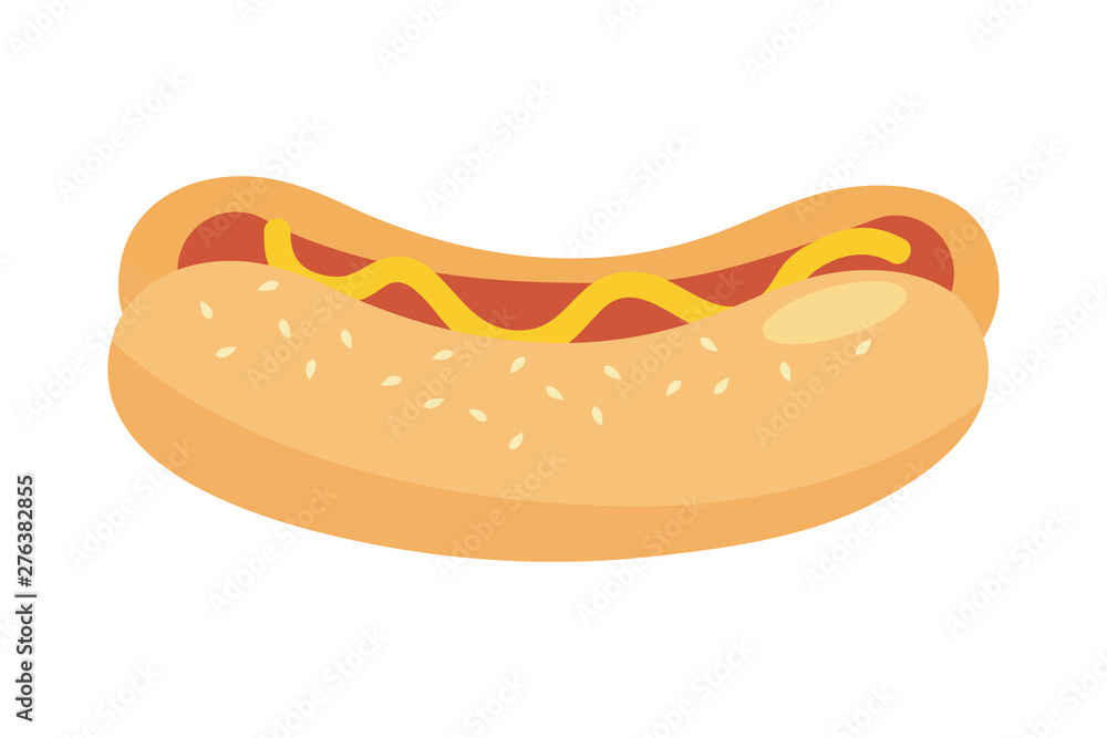 Isolated hot dog design vector illustrator Isolated hot dog design vector illustrator