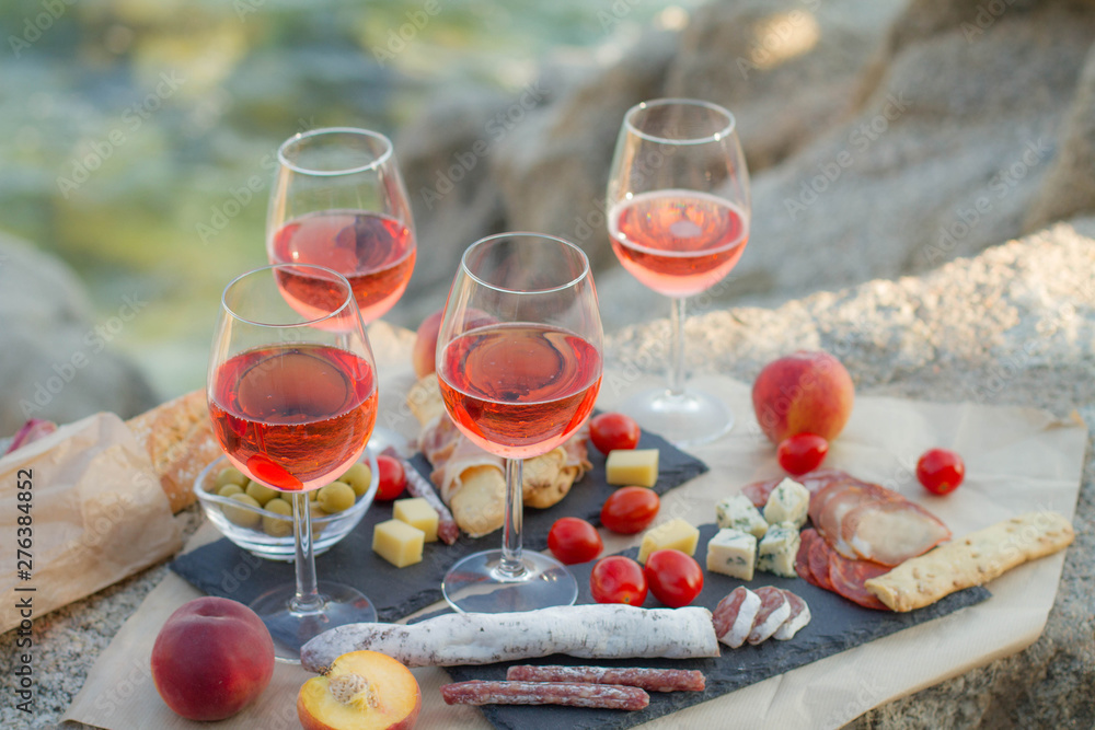 Beach Cheers Celebration Friendship Summer Fun Dinner Concept