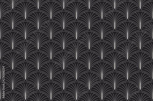 Elegant art nouveau seamless pattern. Abstract minimalist background.  Geometric art deco texture. Stock Vector | Adobe Stock
