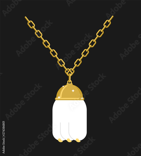 Rabbit foot Talisman for good luck isolated. Vector illustration