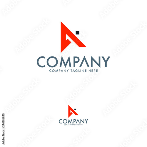 Communication and satellite logo template