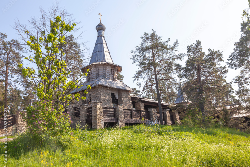 Monastyrsky Island, Valaam. Chapel of all Valaam saints