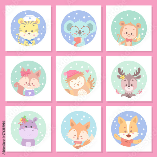 cute animal vector illustration
