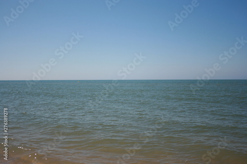 Panorama of sea waves on the background of dawn © JAVIER