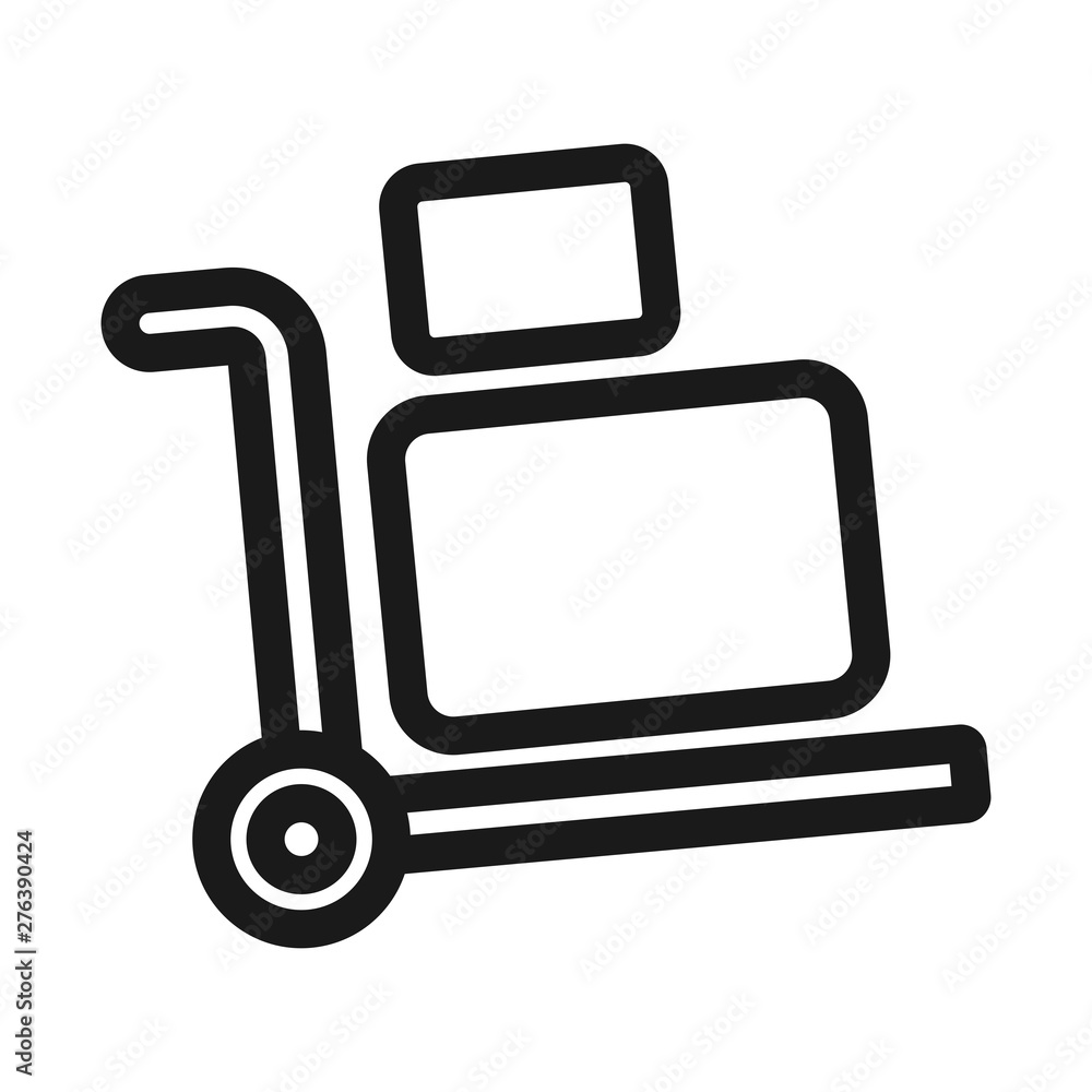luggage - minimal line web icon. simple vector illustration. concept for infographic, website or app. luggage - minimal line web icon. simple vector illustration. concept for infographic, website or app.
