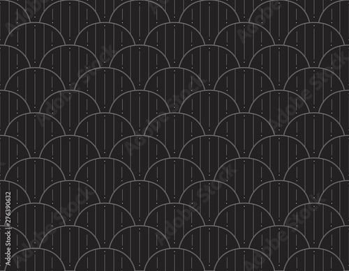 Modern art deco seamless pattern. Trendy abstract texture. Vector geometric background.