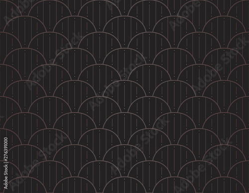Modern art deco seamless pattern. Trendy abstract texture. Vector geometric background.