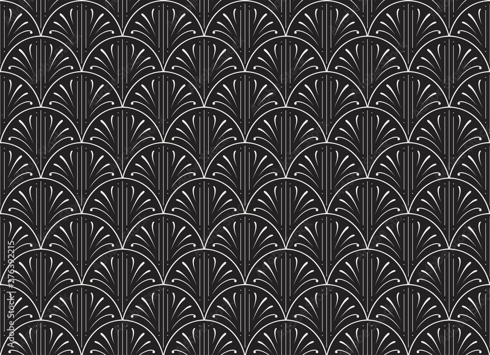 Elegant Art Deco Vector Background. Seamless Abstract Pattern. Vintage Illustration. Elegant Art Deco Vector Background. Seamless Abstract Pattern. Vintage Illustration.