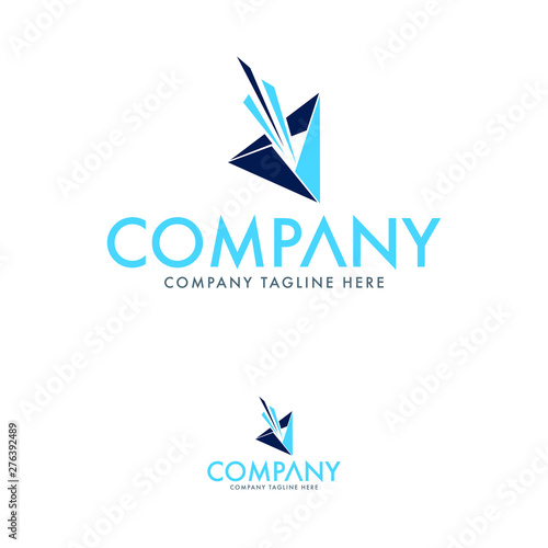 Prism Letter A Logo Template