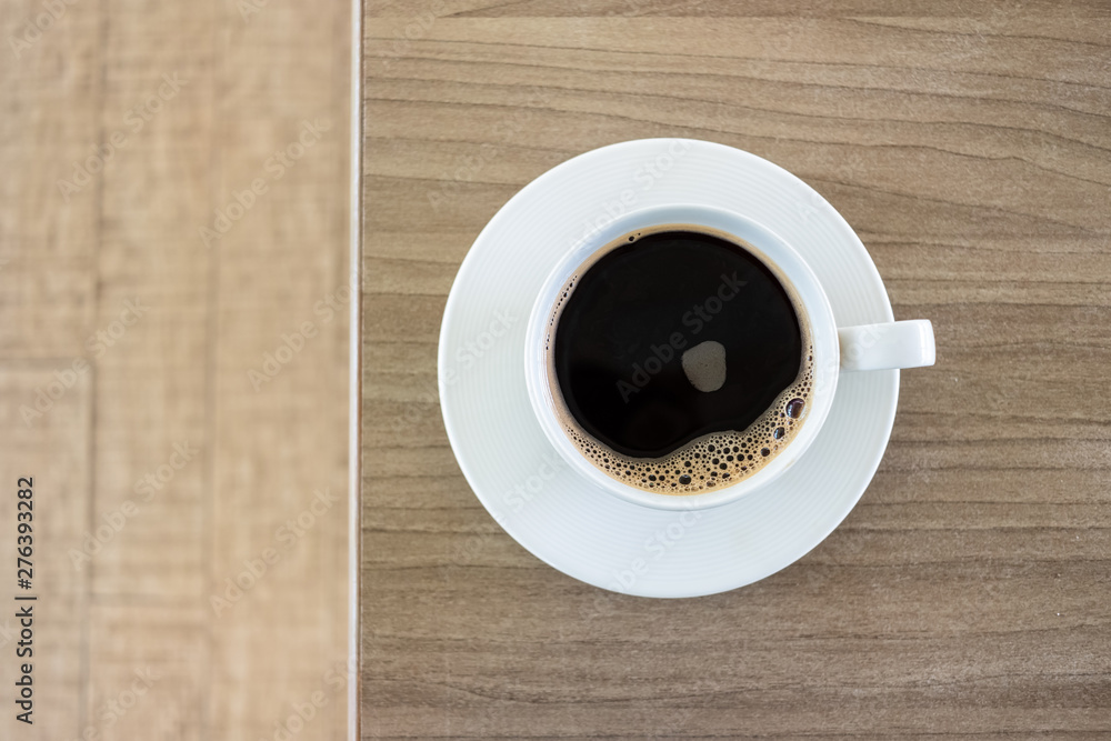 Obraz premium Black Coffee Top View