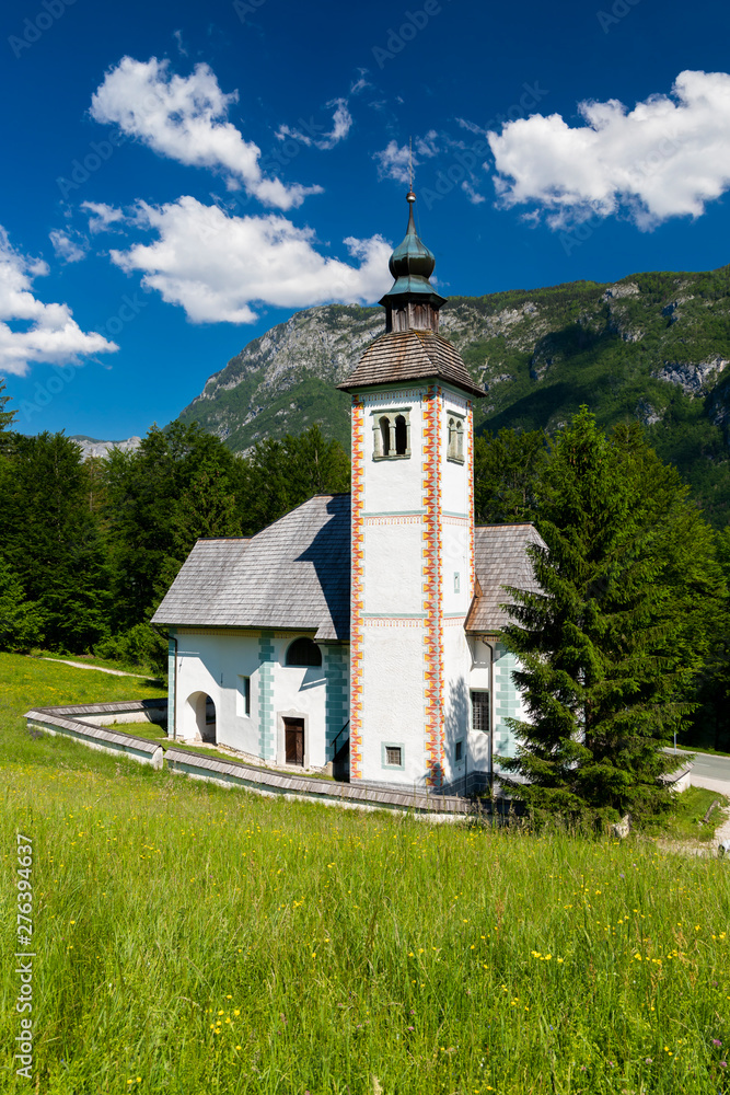 church Sveti Duh near Bohinj lake in Slovenia church Sveti Duh near Bohinj lake in Slovenia
