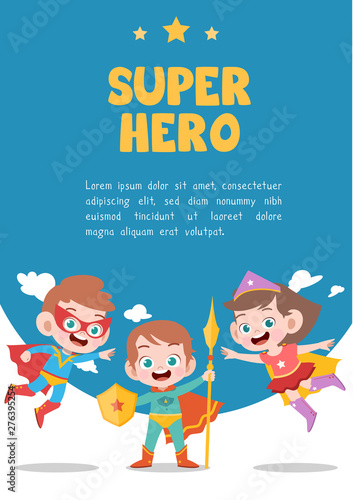 kids superhero card