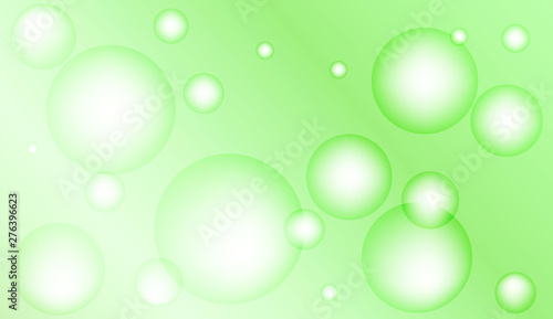 Background with bubbles. Design for your header page, ad, poster, banner. Pastel Gradient Color Vector illustration.