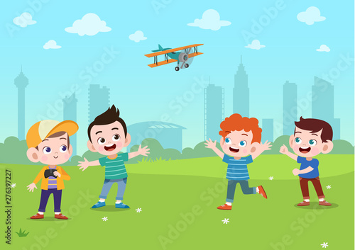 kids play in park
