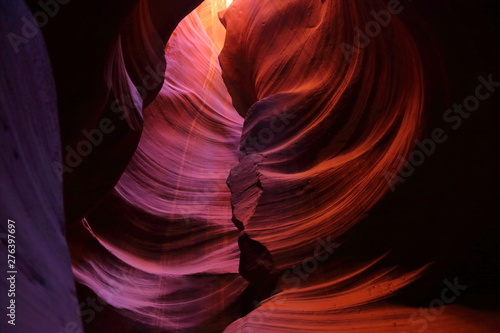 Antelope Canyon National Park Arizona USA Colured and curve Rocks