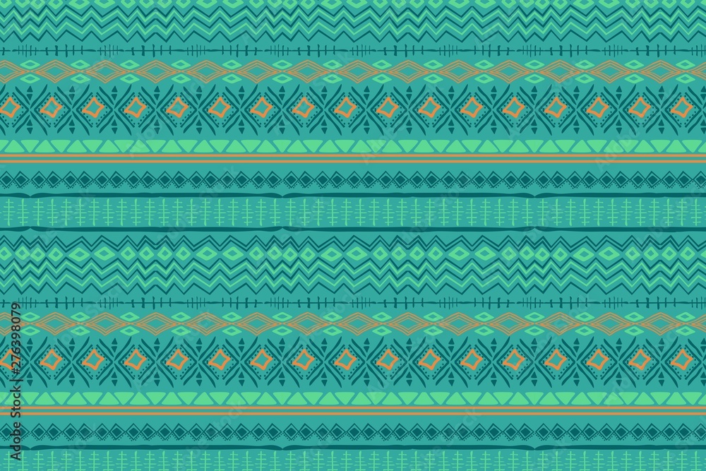 Tribal art pattern. Ethnic geometric print. Aztec colorful repeating background texture.vector illustration Tribal art pattern. Ethnic geometric print. Aztec colorful repeating background texture.vector illustration