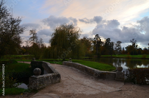 stone bridge at sunset