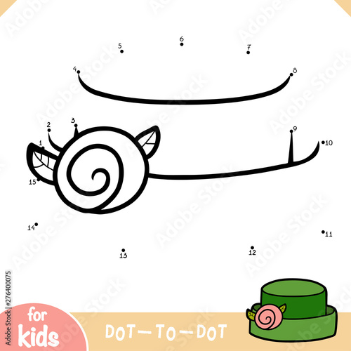 Numbers game, education dot to dot game, Bumper brim hat