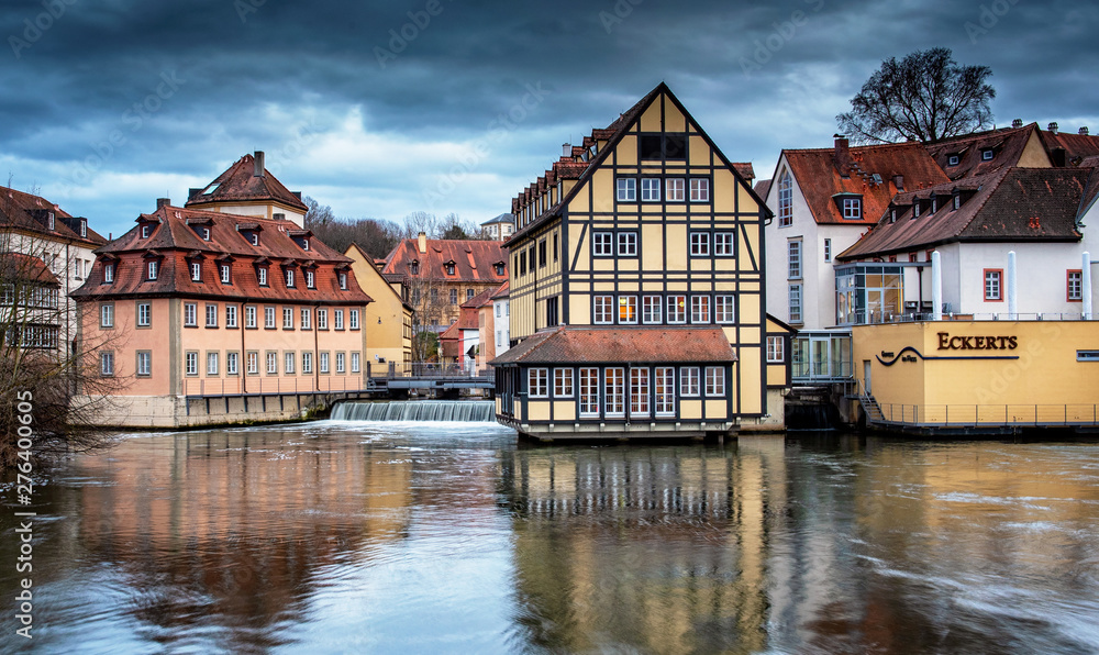 Traditional houses in the old town of Bamberg