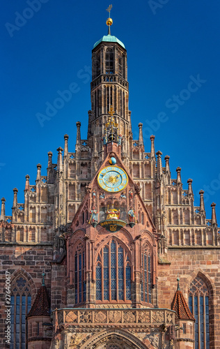 Our Lady's church at the Nuernberger Hauptmarkt in Germany