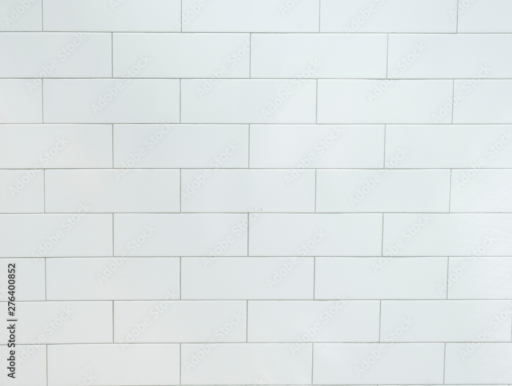 Naklejka premium Biały Cegła Tło Wzór, Szablon
