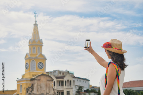 tourist woman in the city