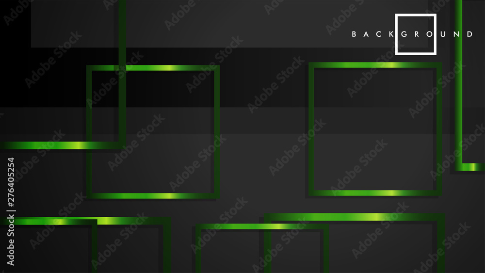 Vector Modern Abstract Squares Backgrounds . with a black and green metal color gradient. eps 10 template Vector Modern Abstract Squares Backgrounds . with a black and green metal color gradient. eps 10 template