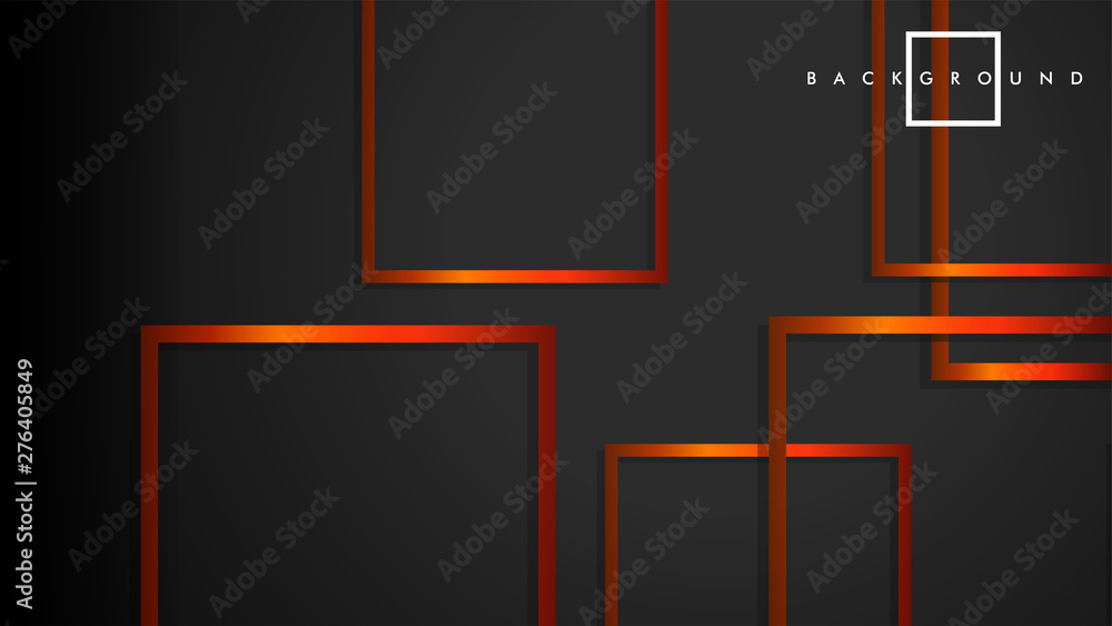 Vector Modern Abstract Squares Backgrounds . with a black orange gradient. eps 10 template Vector Modern Abstract Squares Backgrounds . with a black orange gradient. eps 10 template