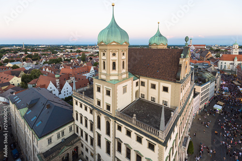 Augsburg, Innenstadt mit Rathaus