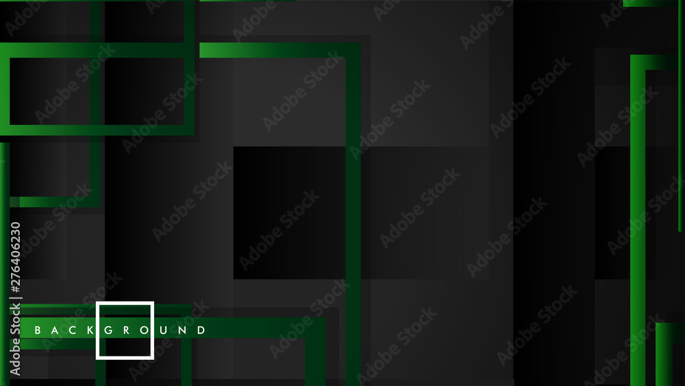 Vector Modern Abstract Squares Backgrounds . with a black green gradient. eps 10 template Vector Modern Abstract Squares Backgrounds . with a black green gradient. eps 10 template