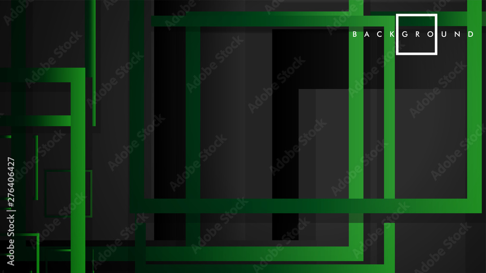 Vector Modern Abstract Squares Backgrounds . with a black green gradient. eps 10 template Vector Modern Abstract Squares Backgrounds . with a black green gradient. eps 10 template