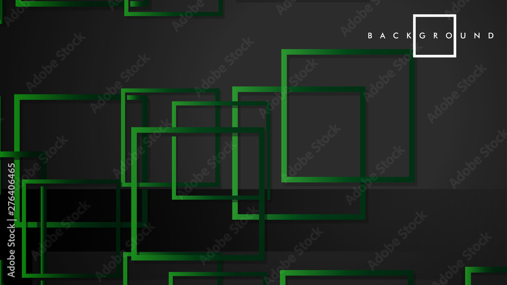 Vector Modern Abstract Squares Backgrounds . with a black green gradient. eps 10 template Vector Modern Abstract Squares Backgrounds . with a black green gradient. eps 10 template