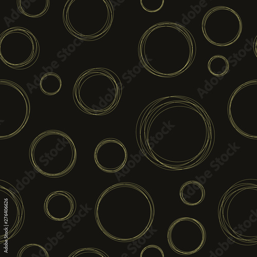 Circle Scribbles Seamless Pattern